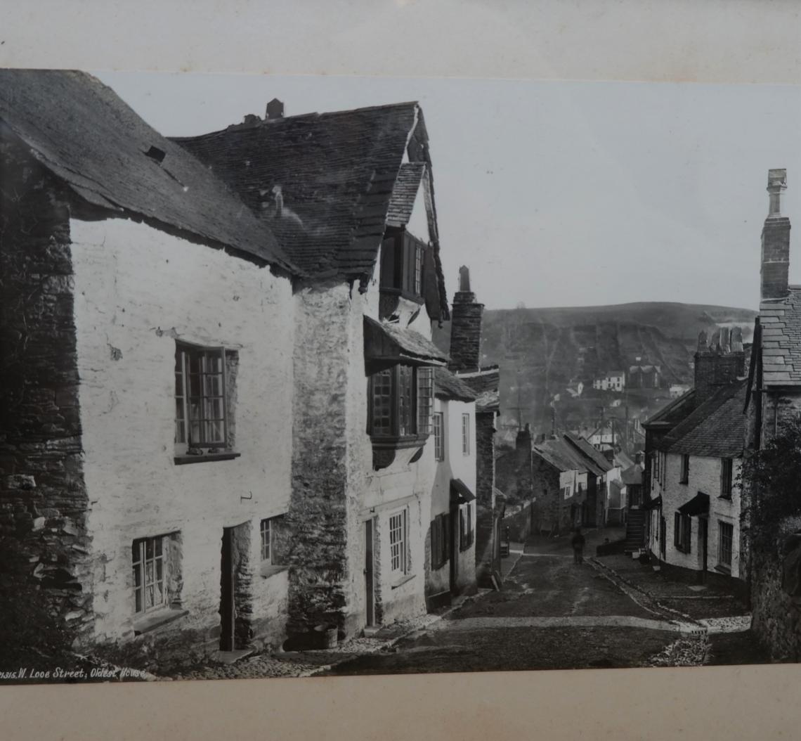 Old photograph showing street view