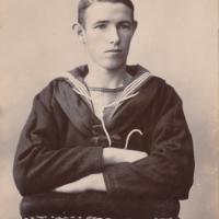 Photograph of young Cornish sailor, taken around 1900